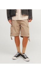 Ανδρική Βερμούδα Cargo Jack & Jones JPSTCole JJTucker Cargo Short 12253122 Μπεζ