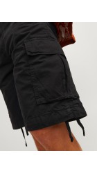 Ανδρική Βερμούδα Jack & Jones JPSTCole JJTucker Cargo Short 12253122 Μαύρη