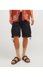 Ανδρική Βερμούδα Jack & Jones JPSTCole JJTucker Cargo Short 12253122 Μαύρη