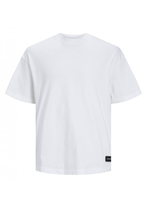 Ανδρικό T-Shirt με Στάμπα στην Πλάτη Jack & Jones Jorgrand Photo Tee SS Crew Neck Blk 12253999 Λευκό