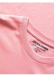 Ανδρικό T-Shirt Jack & Jones Joreaster Activity Tee SS Crew Neck 12251966 Pink Nectar/Org