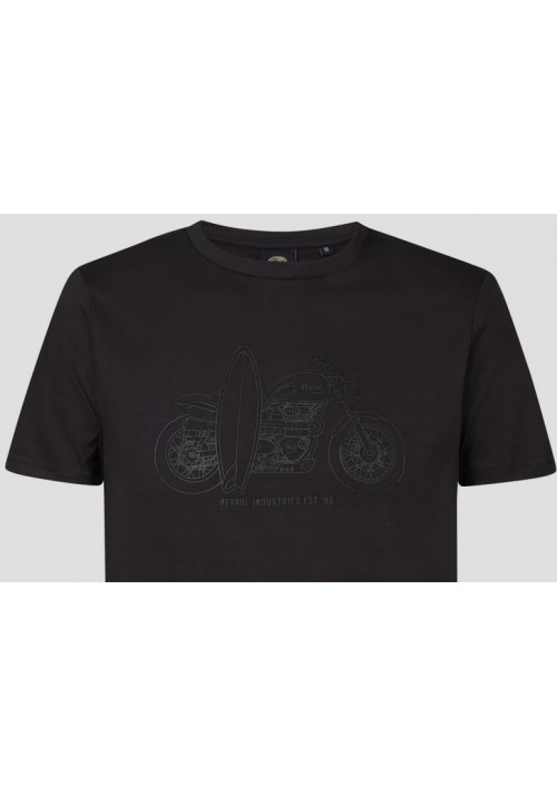 Ανδρικό T-Shirt Petrol M-1040-TSR671-9108 Μαύρο