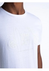 Ανδρικό T-Shirt Petrol M-1040-TSR671-000 Λευκό