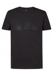 Ανδρικό T-Shirt Petrol M-1040-TSR671-9108 Μαύρο