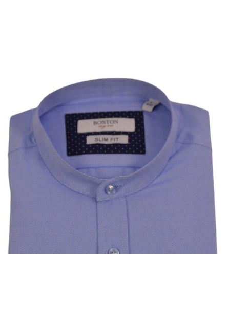 Ανδρικό Πουκάμισο Mao Slim Fit Boston 9502-455-2 Γαλάζιο Ανδρικό Πουκάμισο Mao Slim Fit Boston 9502-455-2 Γαλάζιο