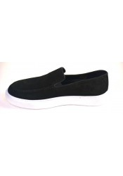 Ανδρικά Παπούτσια Loafers Riviera 2071 Suede Μαύρο 