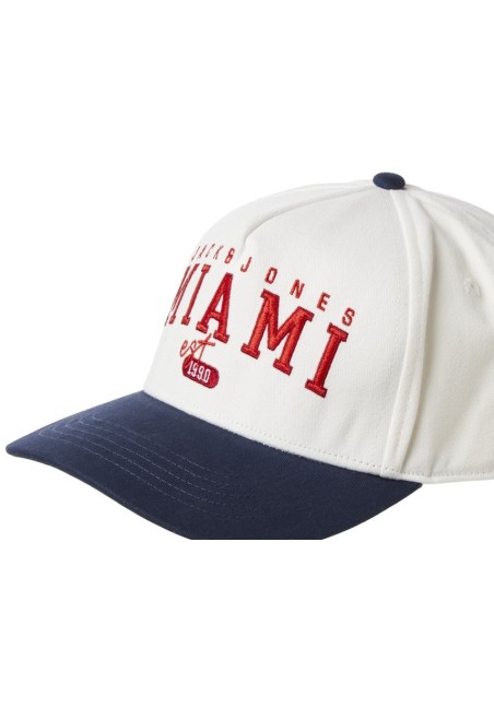Ανδρικό Καπέλο Jockey Jack & Jones Jacciti Cap 12249962 Λευκό