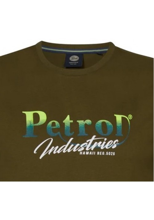 Ανδρικό T-Shirt Petrol M-1040-TSR634-6157 Χακί