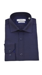 Ανδρικό Πουκάμισο Slim Fit Boston 9502-466 Μπλε Ανδρικό Πουκάμισο Slim Fit Boston 9502-466 Μπλε