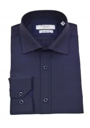 Ανδρικό Πουκάμισο Slim Fit Boston 9502-466 Μπλε