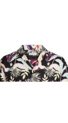 Ανδρικό Πουκάμισο Resort Floral Jack & Jones JJJeff Floral Aop 12252390 Μαύρο