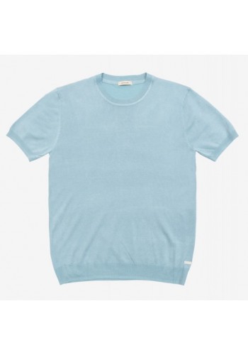 Ανδρικό T-Shirt Πλεκτό Gianni Lupo GL510S-S24-SS24-NOS Γαλάζιο
