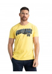 Aνδρικό T-Shirt με Στάμπα Petrol TSR607-1095 Κίτρινο