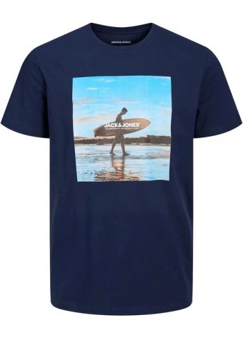 Ανδρικό T-Shirt  Jack & Jones 12221007 Μπλε