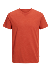 Ανδρικό T-Shirt Jack & Jones JJEOrganic Melange Tee  O-Neck Noos Cinnabar