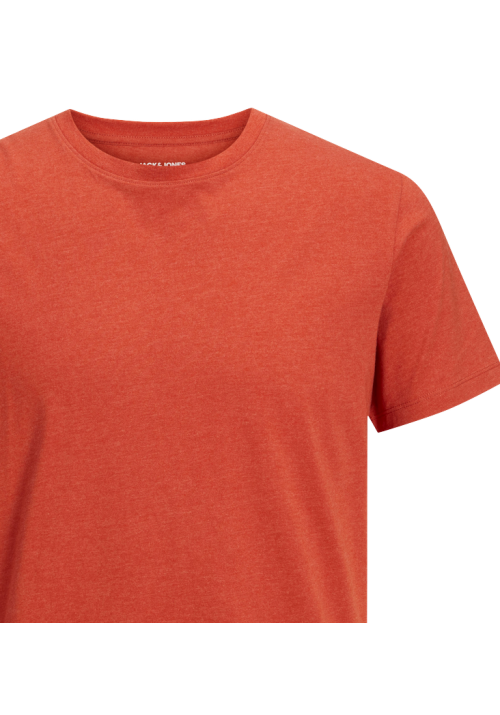 Ανδρικό T-Shirt Jack & Jones JJEOrganic Melange Tee  O-Neck Noos Cinnabar