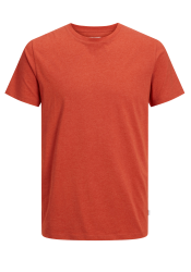 Ανδρικό T-Shirt Jack & Jones JJEOrganic Melange Tee  O-Neck Noos Cinnabar