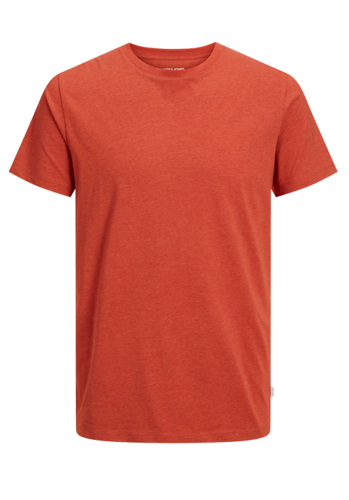 Ανδρικό T-Shirt Jack & Jones JJEOrganic Melange Tee  O-Neck Noos Cinnabar