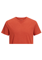 Ανδρικό T-Shirt Jack & Jones JJEOrganic Melange Tee  O-Neck Noos Cinnabar