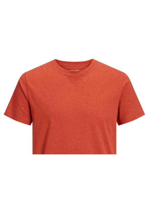 Ανδρικό T-Shirt Jack & Jones JJEOrganic Melange Tee  O-Neck Noos Cinnabar