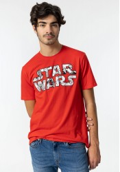 Ανδρικό T-Shirt Tiffosi 10049806-511 ™ Star Wars Κόκκινο
