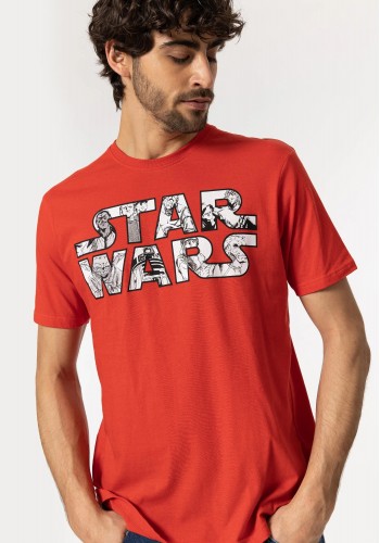 Ανδρικό T-Shirt Tiffosi 10049806-511 ™ Star Wars Κόκκινο