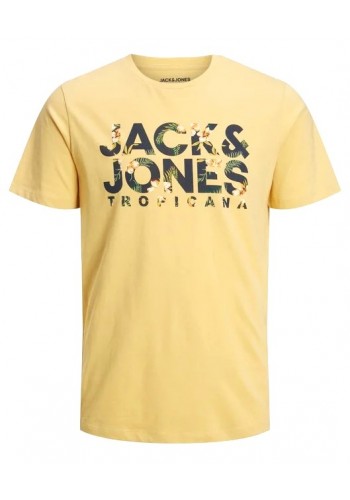 Ανδρικό T-Shirt Jack & Jones 12224688 Κίτρινο
