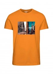 Ανδρικό T-Shirt Jack & Jones 12232997 Κίτρινο