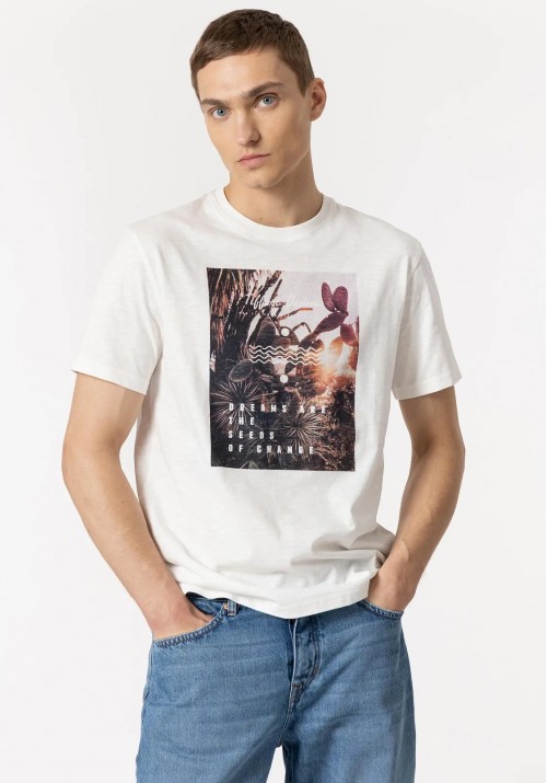 Ανδρικό T-Shirt Tiffosi 10049524 Λευκό