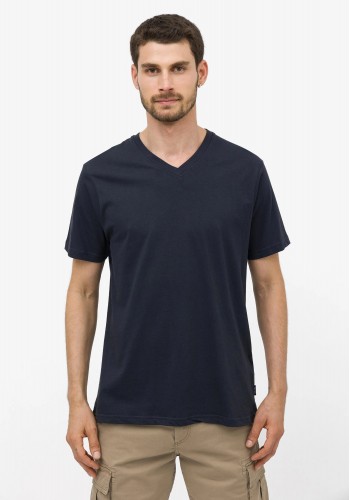 Ανδρικό T-Shirt με V Tiffosi 10043678 Mπλε