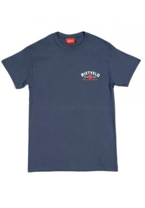 Ανδρικό T-Shirt με Στάμπα στην Πλάτη Rietveld RCT23322GZS Μπλε