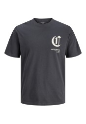 Ανδρικό T-Shirt Jack & Jones JCoversion  Tee SS Crew Neck 12286117 Asphault