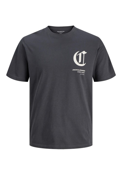 Ανδρικό T-Shirt Jack & Jones JCoversion  Tee SS Crew Neck 12286117 Asphault