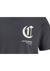 Ανδρικό T-Shirt Jack & Jones JCoversion  Tee SS Crew Neck 12286117 Asphault