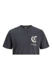Ανδρικό T-Shirt Jack & Jones JCoversion  Tee SS Crew Neck 12286117 Asphault