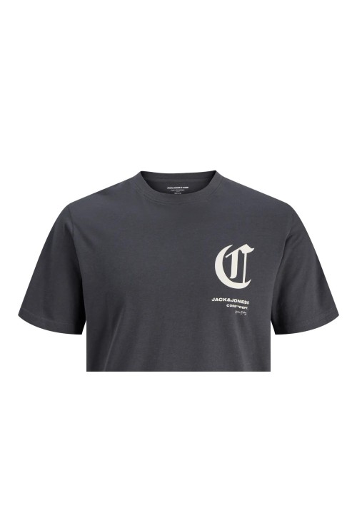 Ανδρικό T-Shirt Jack & Jones JCoversion  Tee SS Crew Neck 12286117 Asphault