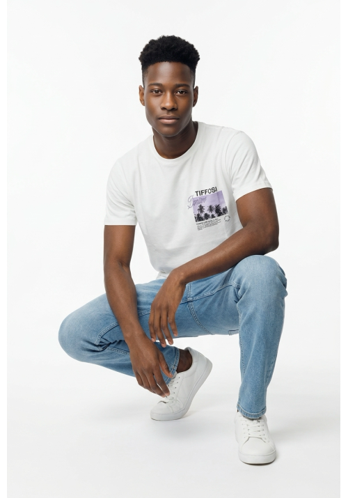 Ανδρικό T-Shirt Tiffosi Kyler 10063239-001 Λευκό