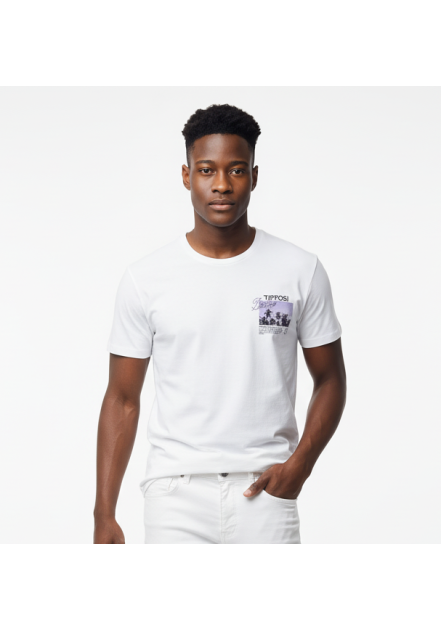 Ανδρικό T-Shirt Tiffosi Kyler 10063239-001 Λευκό