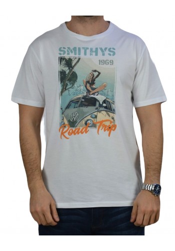 Ανδρικό T-Shirt Smithy's SS23S129 Λευκό
