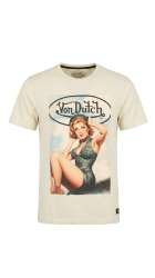 Ανδρικό T-Shirt Von VD/1TR/GIRLS1 Beige