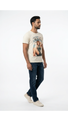 Ανδρικό T-Shirt Von VD/1TR/GIRLS1 Beige