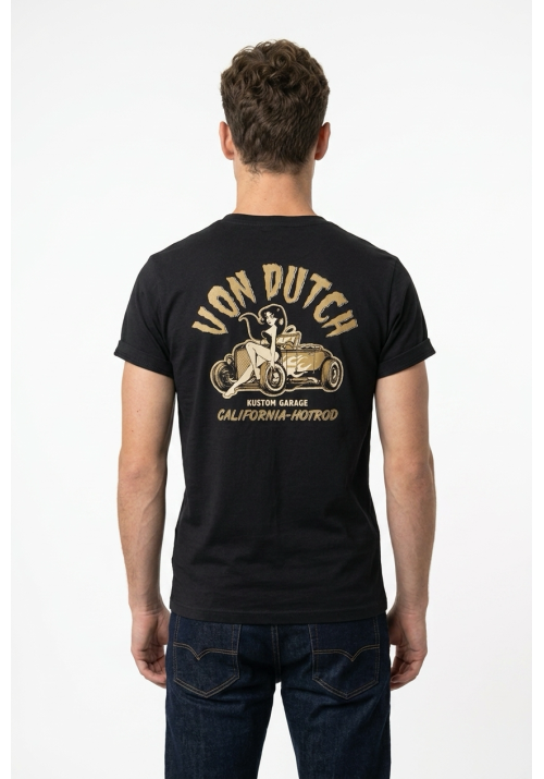 Ανδρικό T-Shirt Von VD/1/TV/HOT/NR Μαύρο