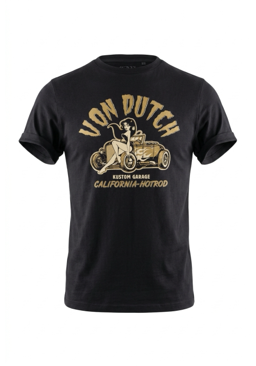 Ανδρικό T-Shirt Von VD/1/TV/HOT/NR Μαύρο