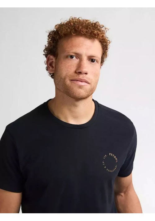 Ανδρικό T-Shirt Petrol M-3050-TSR609-9111 Μαύρο