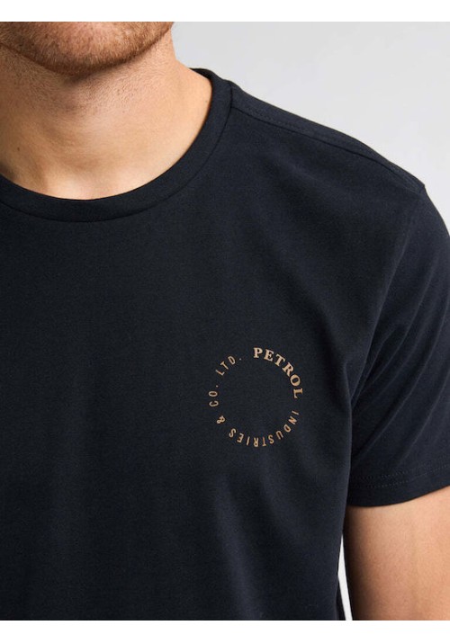 Ανδρικό T-Shirt Petrol M-3050-TSR609-9111 Μαύρο