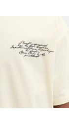Ανδρικό T-Shirt Jack & Jones JCodust Script Back Tee SS Crew Neck 12292982 Sweet Corn