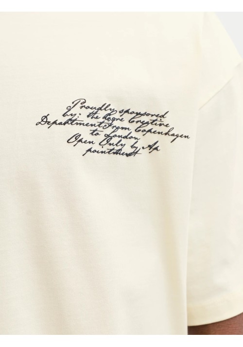 Ανδρικό T-Shirt Jack & Jones JCodust Script Back Tee SS Crew Neck 12292982 Sweet Corn