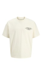 Ανδρικό T-Shirt Jack & Jones JCodust Script Back Tee SS Crew Neck 12292982 Sweet Corn