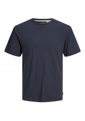 Ανδρικό T-Shirt Λινό Jack & Jones 12230133 Μπλε