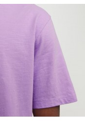 Ανδρικό T-Shirt Jack & Jones JJEBasherTee O-Neck SS Noos 12182498 Purple Rose